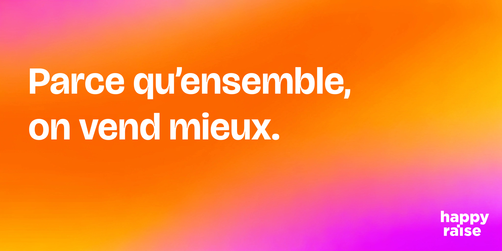 Illustration sur fond coloré symbolisant l’union des équipes marketing et commerciales dans une PME B2B.